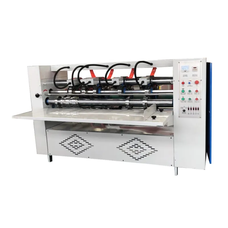 2500 Slitting crease corrugated carton making thin blade slitter scorer machine 5 knives 8 scorer