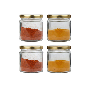 Bán buôn nhỏ vòng lọ thủy tinh mứt 200g MứT ThủY Tinh thực phẩm thủy tinh Jar bao bì với vít kim loại nắp OEM nhãn - Product Image 4
