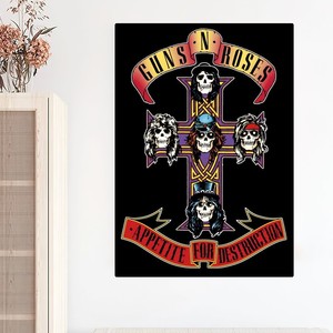 Póster de Anime de la Banda de Rock Guns N' Roses, Impresiones Decorativas para Pared, Adhesivo para Dormitorio, Sala de Estar, Oficina, Hogar - Product Image 5