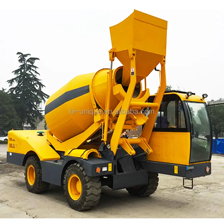 Jamaica hot selling 350L 500L 7500L 800L 1000L cement concrete mixer self loading for building