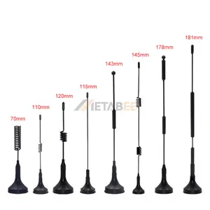 3G GSM 4G 12dBi 16cm, 3dB ภายนอกเสาอากาศไร้สายตัวเชื่อมต่อ SMA BNC ขั้วต่อโพลาไรซ์แนวตั้งใช้งาน RF