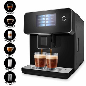 Máquina de Café Espresso Profesional Inteligente, Totalmente Automática, con Pantalla Táctil, Comercial, Negra, Personalizada de Fábrica - Product Image 1