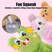 Jouet interactif pour chien en peluche avec corde de traction et balle de tennis, couineur, pour nettoyage des dents, pour chiot, vente en gros, usine OEM personnalisée