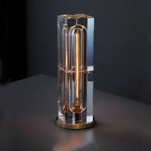 Simple Copper Crystal Cube <b>LED</b> <b>Table</b> Lamp for Home Decor Living Room Bedroom-Modern Design - Product Image 5