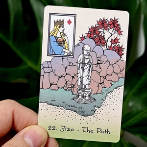 Coffret Cadeau de Cartes Spirituelles Ukiyo-e <span class=keywords><strong>Lenormand</strong></span>, Cartes <span class=keywords><strong>Oracle</strong></span> Personnalisées avec Boîte Magnétique et Guide, Toucher Velours, Bords Dorés - Product Image 3