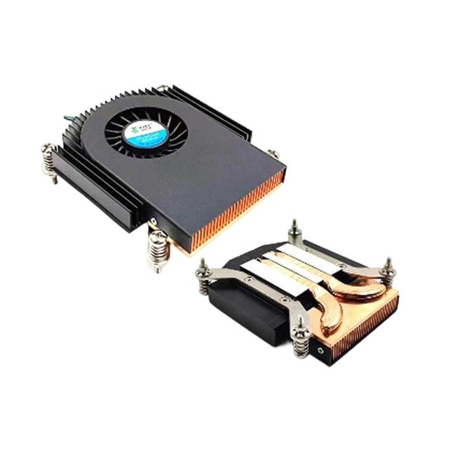 Ultra Thin 21mm CPU Cooler LGA1700 1200 115X Side Flow Blower Fan Heatsink for AIO PC HTPC Industrial Computer Low Profile