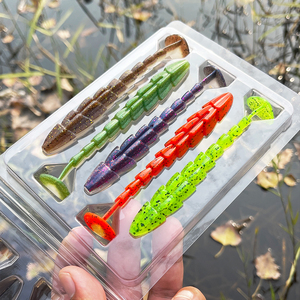 Leurre de pêche souple Spinpoler 7cm 9cm 11.5cm, type Stick Worm et Paddle Tail, en plastique, pour eau salée, pour la pêche au bar et <span class=keywords><strong>à</strong></span> la <span class=keywords><strong>truite</strong></span> - Product Image 4