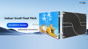 لوحة عرض LED داخلية على قمة الضيافة 4 مجموعات 2500X1500MM 8.2Ftx4.92Ft P2.5MM مثبتة على الحائط في كندا - Product Image 2