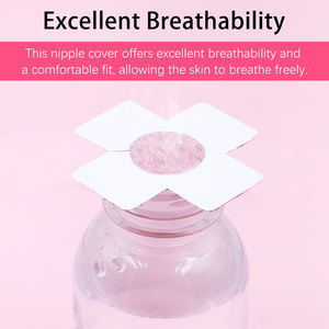 แผ่นปิดจุกนมแบบใช้แล้วทิ้ง ไร้สาย ระบายอากาศได้ดี สวมใส่สบาย ประดับเลื่อม รูปทรงไขว้ ติดแน่น สำหรับงานปาร์ตี้ริมสระน้ำ หรือออกเดท - Product Image 5