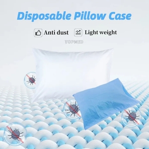 Pp SMS PP + PE không dệt gối Bìa khách sạn vẻ đẹp sử dụng trắng dùng một lần gối Trường hợp với nắp bên trong - Product Image 2