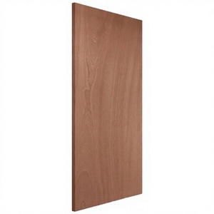 Puerta Interior Moderna Impermeable de Polímero con Chapa de Madera Okoume Lisa y Económica - Product Image 3