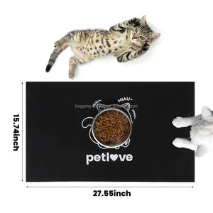 Alfombrilla para Comida de Perros, Antideslizante, de Fieltro Suave, Impermeable, Ecológica, Reutilizable, Absorbente y Duradera, Apta para Mascotas, Venta al Por Mayor, OEM - Product Image 1