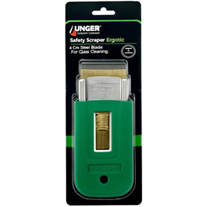 Raschietto di sicurezza Unger Ergotec con lama in acciaio da 4 cm per la pulizia del vetro - Product Image 1