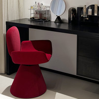 Tabouret de maquillage de luxe léger pour chambre à coucher de filles chaise simple garde-robe de style crème chaise de coiffeuse durable
