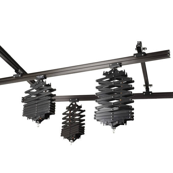 Professional Pantograph Track Rail System Photography Studio Lighting Ceiling Mounted Support Set 3M*3M