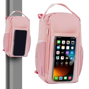 Custom Logo Neoprene Zipper <b>Strong</b> <b>Magnet</b> Magnetic Gym Pouch Water Bottle Holder Sleeve Bag for Sport Fitness Gym Bag Convenient - Product Image 1