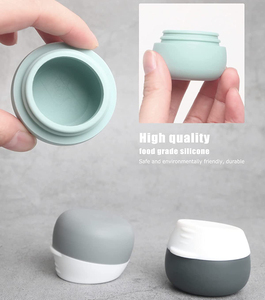 Contenant cosmétique en silicone compressible de 20 ml pour accessoires de voyage, pot à crème pour les mains et le visage, étui de toilette de voyage, contenant pour après-shampoing - Product Image 2