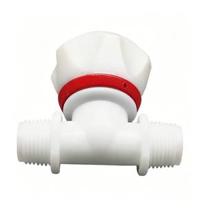 วาล์วน้ำพลาสติก DN15 แบบไดอะแฟรมสองทาง เกลียวนอก ขนาด 1/2 นิ้ว แบบมุมฉาก - Product Image 1
