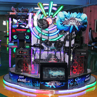 Amis fête jazz tambour musique électronique machine de jeu d'arcade