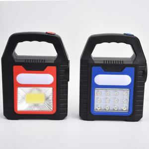 USB Rechargeable Portable LED Work Light Dual COB & SMD Lamp Beads Handheld Flood Light Waterproof <b>Spotlight</b> with Red Blue Shell - Product Image 4