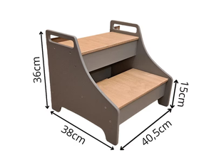 Escabeau de cuisine en bois pour accessoire de lit pour tout-petits dans un style moderne tour debout marque Zzm - Product Image 5