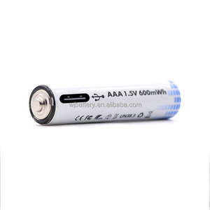 Batería Recargable de Iones de Litio AAA Micro USB Tipo-C de 1.5V y 600mWh con 1000 Ciclos de Carga - Product Image 2