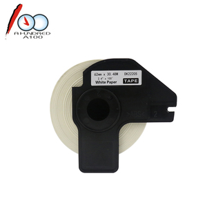Hermano Compatible de la serie DK longitud continua negro de la cinta de etiqueta - Product Image 1