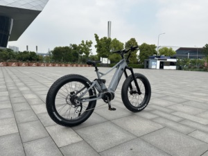 Vélo électrique tout-terrain à pneus larges Air Shock 7 vitesses, suspension intégrale, 48V 17.4AH, moteur central Bafang G510 - Product Image 5