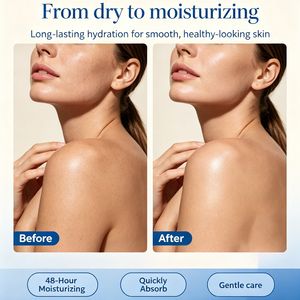 Lotion corporelle pour adultes, formule à base de plantes biologiques, logo personnalisé, lissante, apaisante, nourrissante, pour peaux sèches et sensibles, parfum frais, renforce la barrière cutanée - Product Image 3