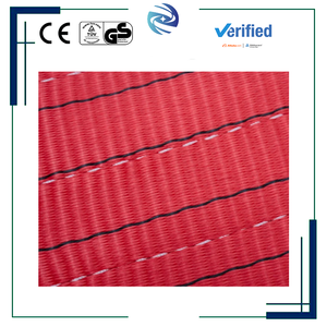 5T-10T 1-10M 강화형 이중 아이 루프 엔드 내구성 있는 폴리에스터 구조 5T 등급 하중 용량 웨빙 슬링 - Product Image 3