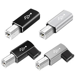 เครื่องพิมพ์ USB ประเภท C ถึงอะแดปเตอร์ USB สําหรับฮาร์ดไดรฟ์ฐานเครื่องแฟกซ์สแกนเนอร์ USB C เครื่องพิมพ์ถ่ายโอนข้อมูล MIDI คอนโทรลเลอร์คีย์บอร์ด
