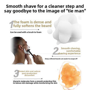 <span class=keywords><strong>Savon</strong></span> <span class=keywords><strong>de</strong></span> rasage pour hommes Barre <span class=keywords><strong>de</strong></span> shampooing pour barbe <span class=keywords><strong>Savon</strong></span> <span class=keywords><strong>de</strong></span> rasage pour barbe fait à la main Mousse riche Produits pour hommes - Product Image 4