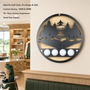 Golf Ball Marker Display Stencil Colorful Press Chips Bag Antique Modern Metal Sturdy One Sided - Product Image 5