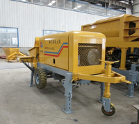 Pompe à béton électrique MINLE HBTS15, débit de 15 m³/h, vanne en S, groupe de vannes Bolseen (Allemagne), moteur 22 kW pour petites constructions
