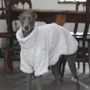 2021 गर्म बिक्री थोक फैशन अच्छी गुणवत्ता पालतू जानवर ऊन पजामा सर्दियों कुत्तों hoodies बड़े ग्रेहाउंड ऊन पजामा - Product Image 3