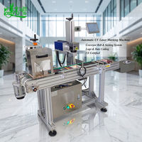Machines de marquage laser UV automatiques avec convoyeur et système de tri pour crayons, pinceaux à sourcils, logo, date, code, certifiées CE