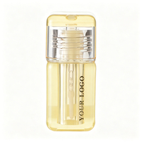 Flacon vide de 4,5 ml en PETG, forme carrée arrondie, couleur personnalisée, luxe, pour gloss à lèvres avec applicateur, emballage cosmétique pour rouge à lèvres et blush