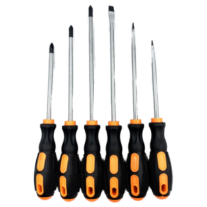 Juego de Destornilladores CRV de Alta Dureza Personalizables OEM, Magnéticos, de Acero Cromado, para Bricolaje, Venta al Por Mayor YH-0818 - Product Image 1