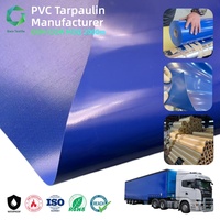 Rouleau de bâche PVC 550 g/m² double face imprimée sur mesure, robuste, pour rideau latéral de camion - Vente en gros