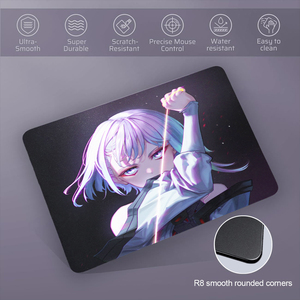 Alfombrilla <span class=keywords><strong>de</strong></span> Ratón para Juegos <span class=keywords><strong>de</strong></span> Vidrio Templado, Deslizamiento Ultra Rápido y Suave, Tamaño Grande (XXL), Diseños <span class=keywords><strong>de</strong></span> Anime y Dibujos Animados, Impresión UV, Resistente a los Arañazos y al Agua - Product Image 2