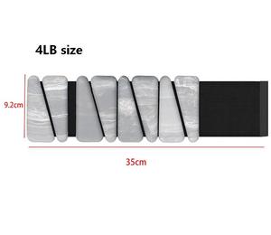 Bracelet lesté réglable en silicone pour yoga et fitness, poids pour poignet et cheville - Product Image 3