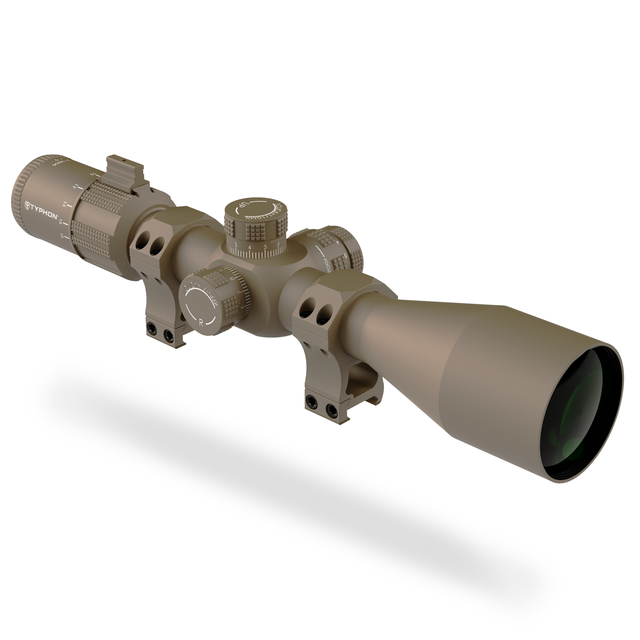 TYPHON 3-18x50SFIR SFP 30mm Tube Etched Glass Second Focal Plane Illuminated Scope Sight With Scope Ring