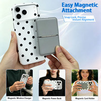 Polka Dot Magnetische Telefoonhoes met Onafhankelijke Metalen Knoppen & Verhoogde Anti-Kras Camera Rand voor iPhone 17 Pro Max