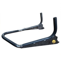 Porte-bagages arrière de moto personnalisé pour moto de tourisme porte-bagages de voiture fer noir revêtement en poudre boîte arrière support fixe