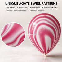 Ballons en latex marbré arc-en-ciel de 12 pouces pour la décoration de fêtes à thème : mariage, baby shower, remise de diplôme, Noël, Halloween, festival, anniversaire