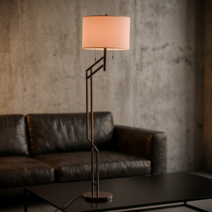 AK Brass Attractive Shape Metal Floor <b>Lamp</b> with Round Base in <b>Antique</b> Finished For Restaurant & Hotel Decor - Product Image 2