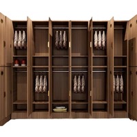 Casier de vestiaire de club de football moderne personnalisé, autoportant, en HPL (bois compact stratifié), écologique, pour hôtel, avec clé électronique