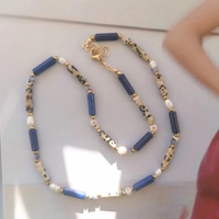 Collar de Acero Inoxidable Chapado en Oro de 18K Estilo Bohemio, Joyería de Invierno con Cuentas Espaciadoras, Resistente al Agua, para Usar en Capas, Regalo para Mujer