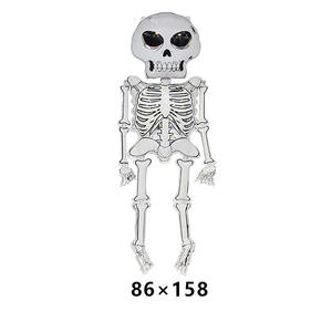 Halloween Cour Décorations Extérieures Squelettes Ballons Citrouille Fantôme Crâne Mylar Ballons en Feuille - Product Image 2