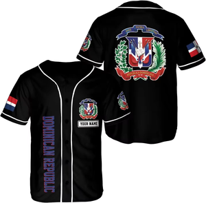 Maillots de baseball et uniformes de softball de la République dominicaine, vente en gros d'usine, personnalisation, t-shirt de softball de haute qualité - Product Image 5